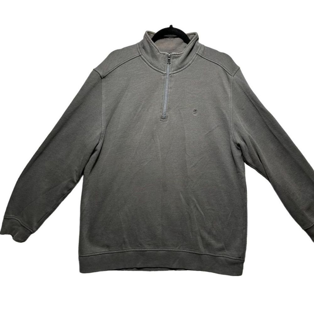 Izod Men's XL Gray Pullover Sweatshirt Lightweight Long Sleeve